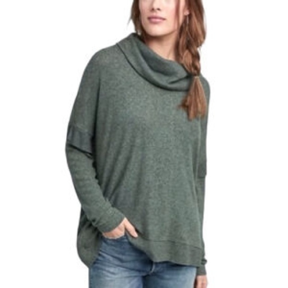 Anthropologie  Postmark green boxy sweater small
